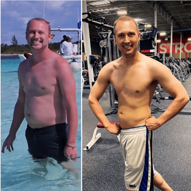Alan Larsen before and after