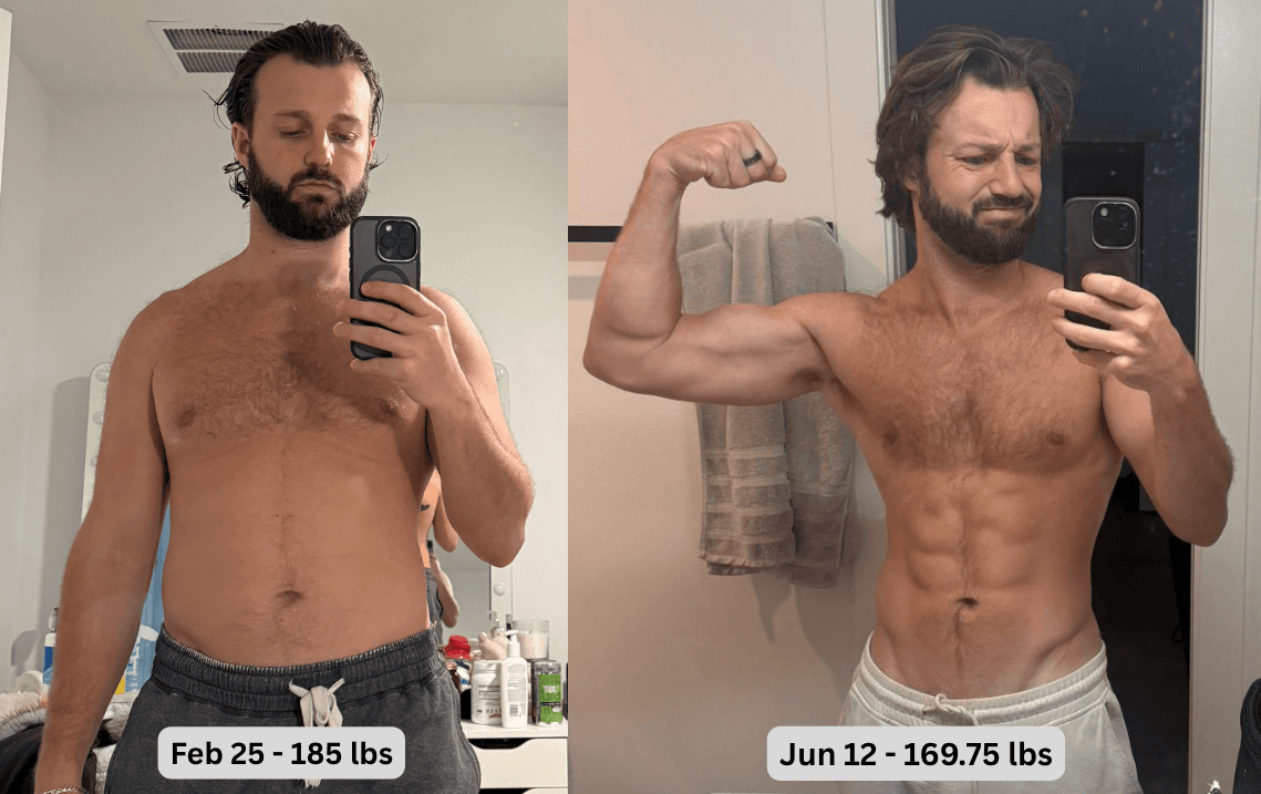 Graydon front transformation before and after